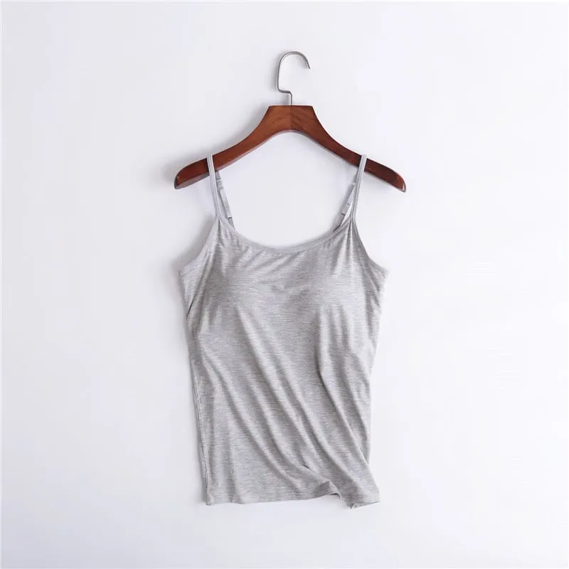 1 1 FREE | ComfiBra™ Women's Camisole with Built-in Padded Bra Top