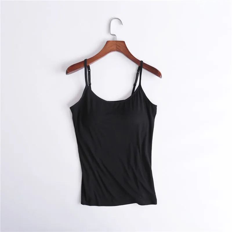1 1 FREE | ComfiBra™ Women's Camisole with Built-in Padded Bra Top
