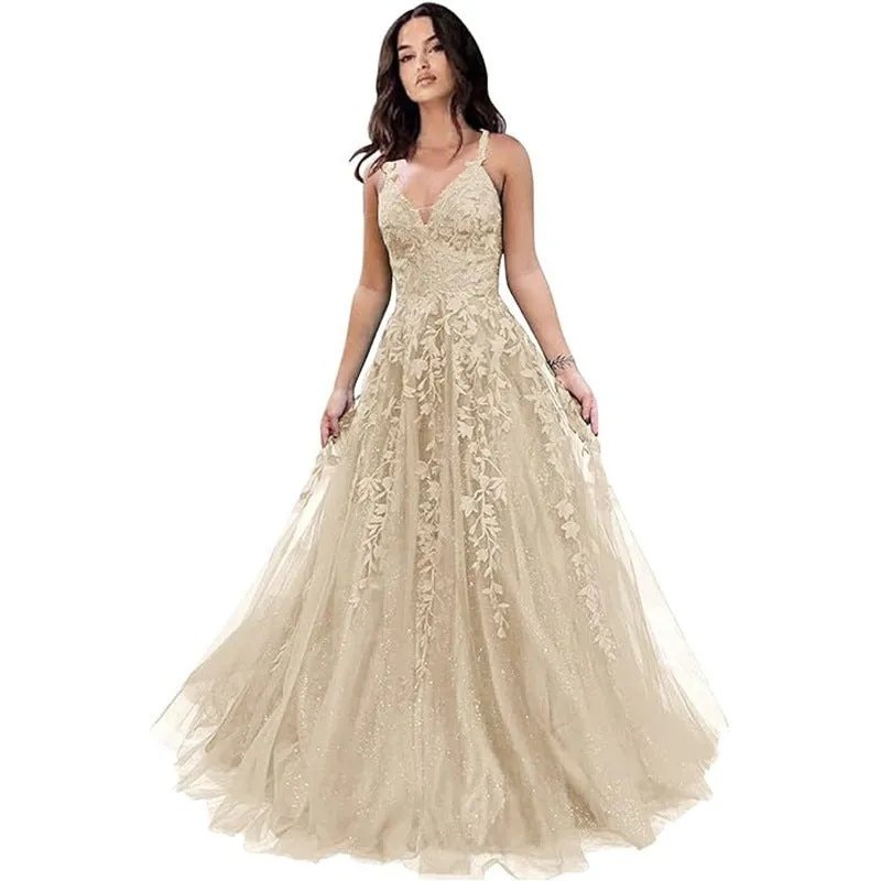2025New Blue Slim Sexy Leaky Back Toast Clothing Birthday Party Host Skinny Annual Meeting Evening Dress Female