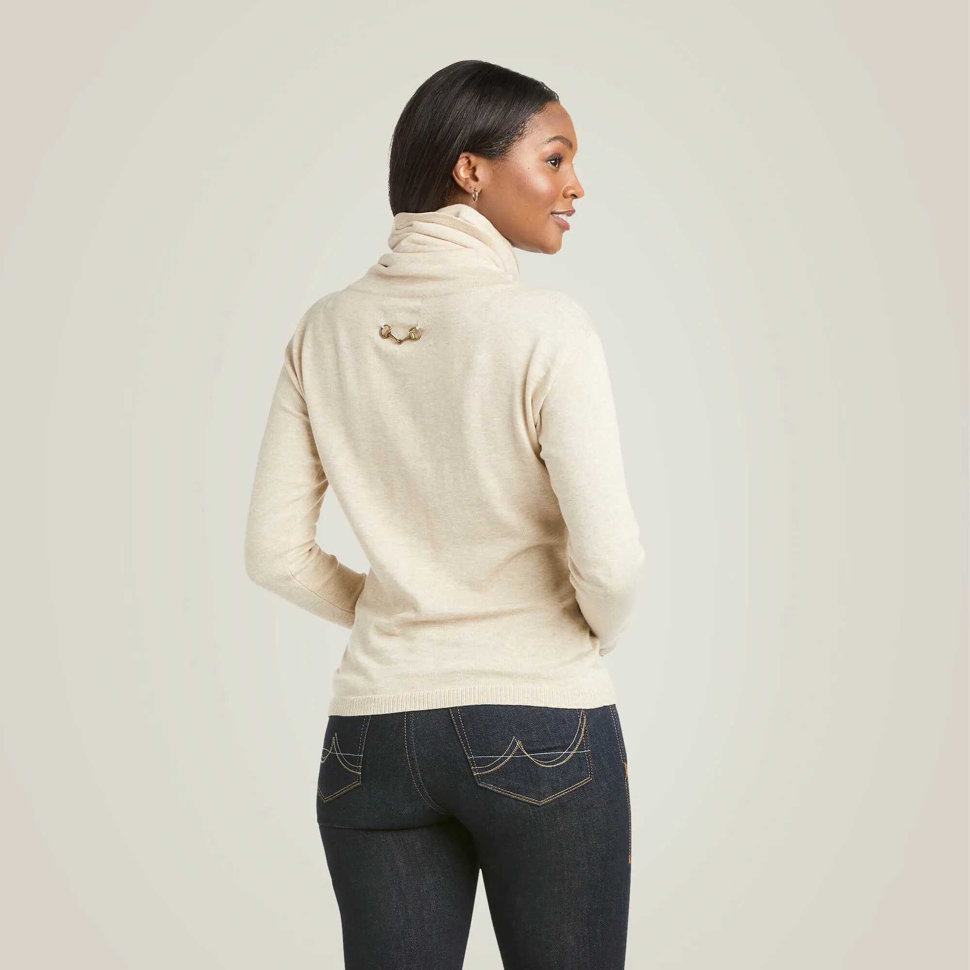 40% OFF - ARIAT Lexi Sweater - Womens - Oatmeal - Size: LARGE