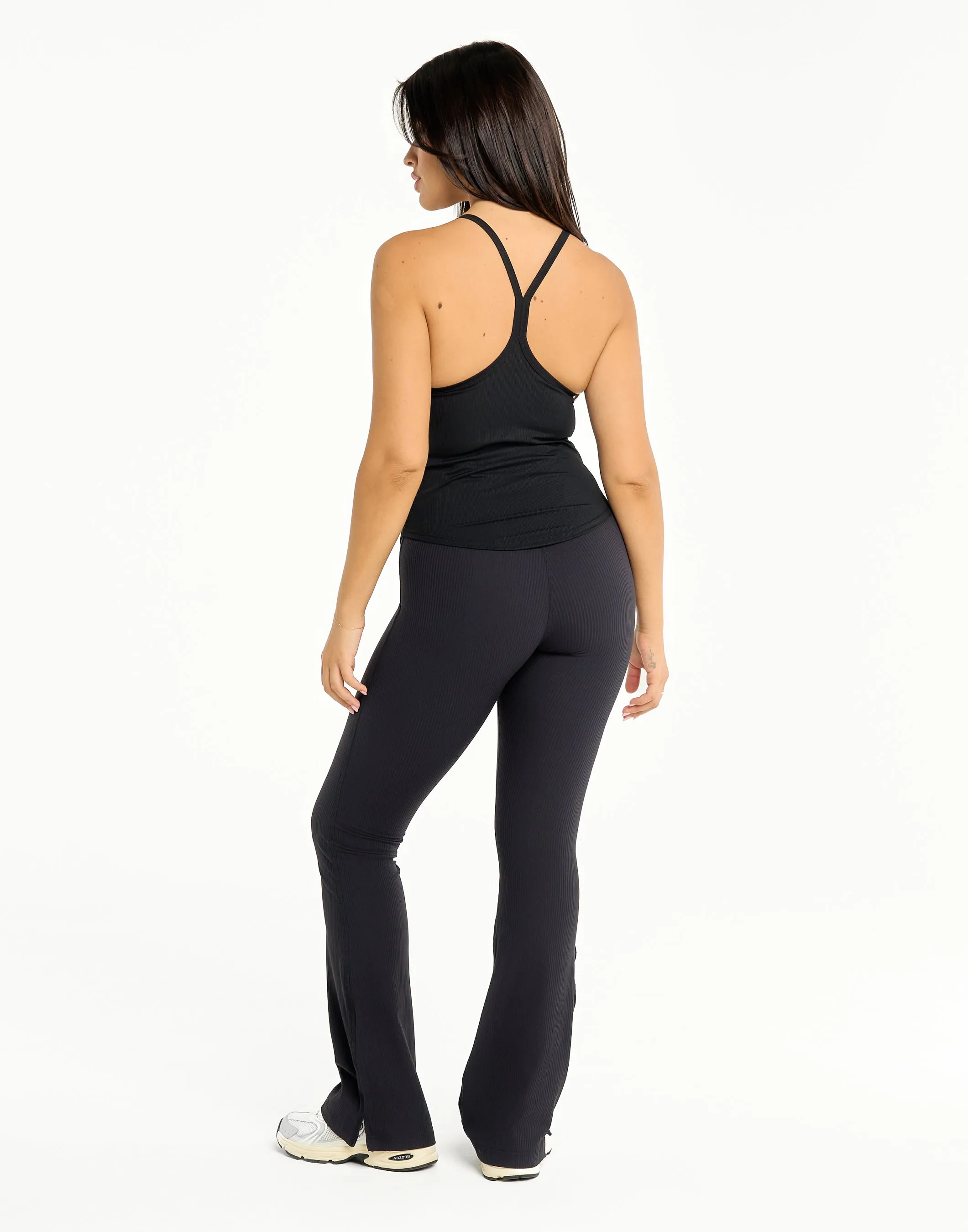 Air Support Tank with Built in Bra Shelf - Black