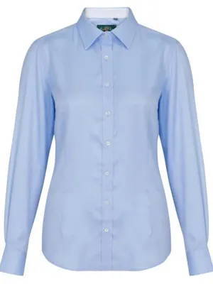 ALAN PAINE Bromford Shooting Shirt - Ladies - Baby Blue