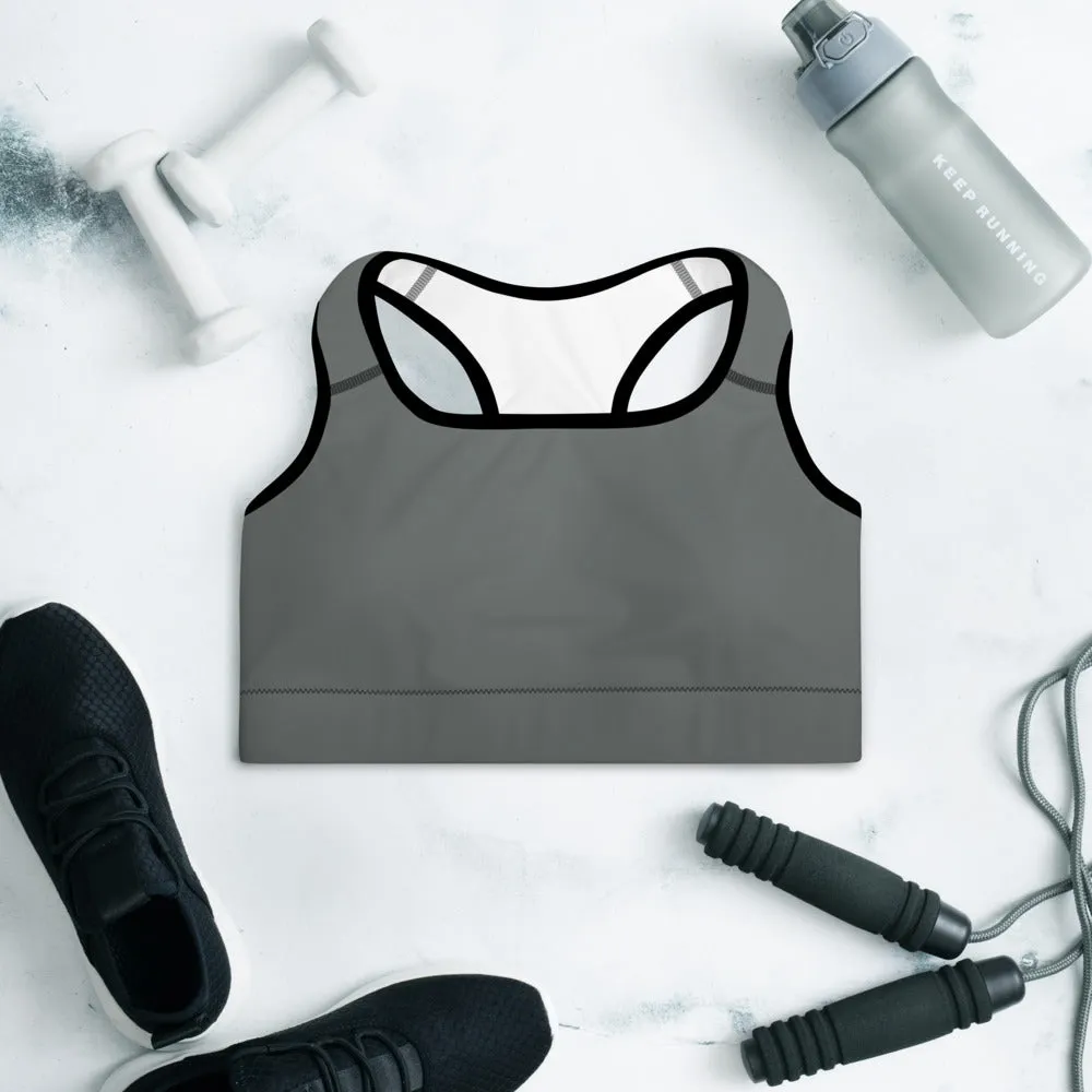 Alpha Grise Minimalist Padded Sports Bra