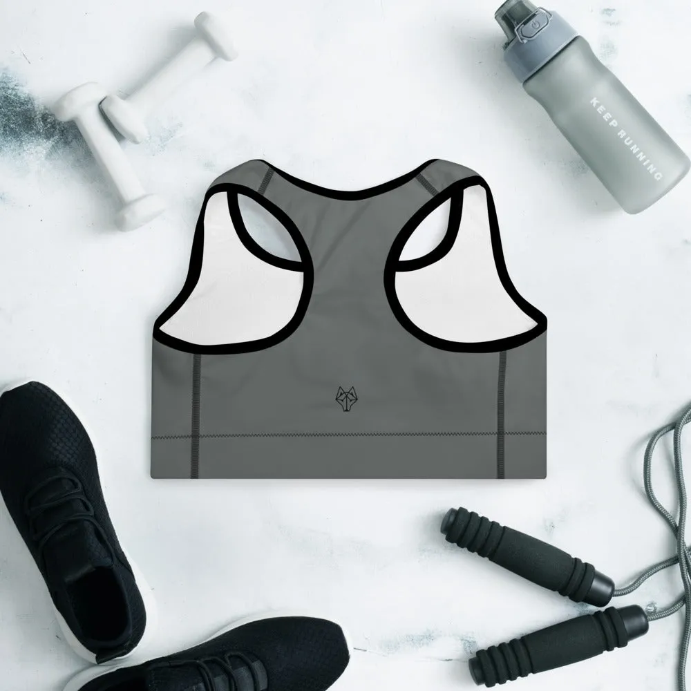 Alpha Grise Minimalist Padded Sports Bra