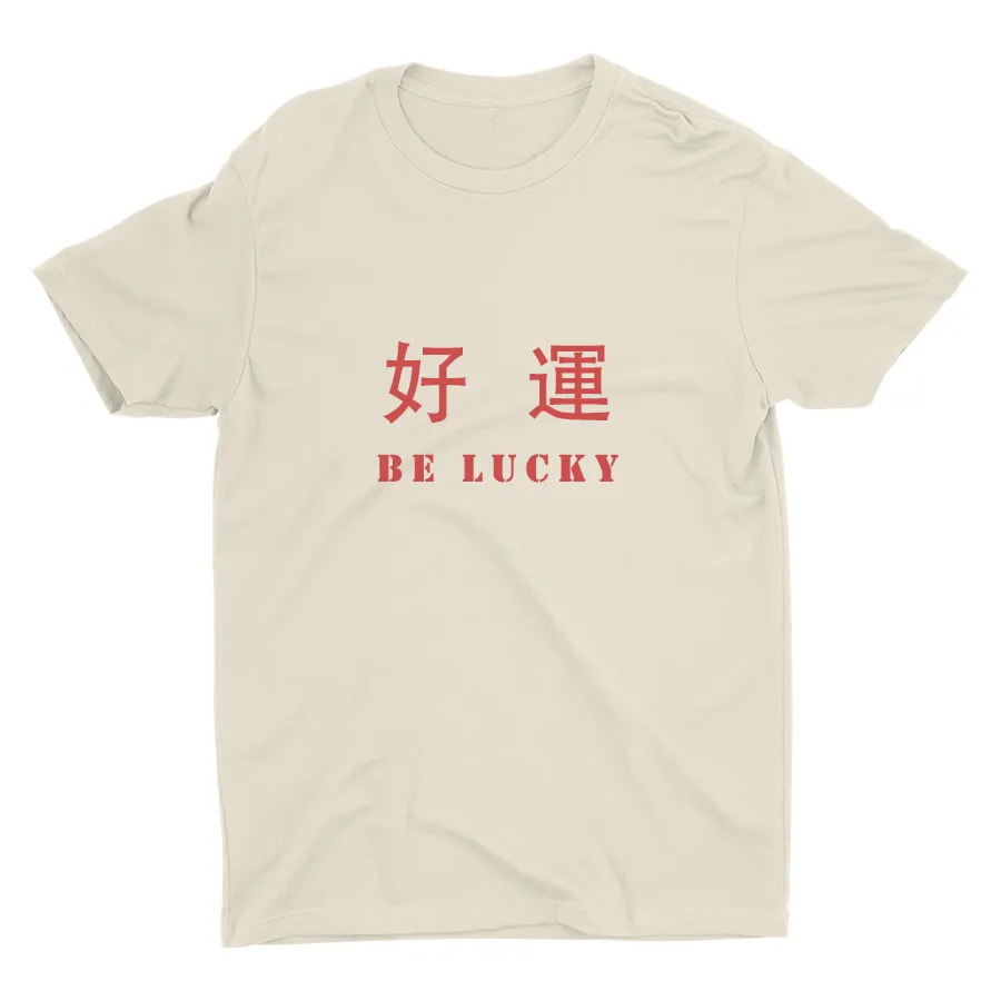 BE LUCKY Printed Cotton Tee