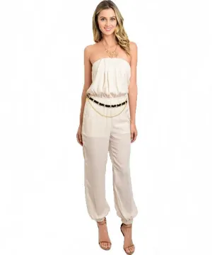 Belted Halter Jumpsuit