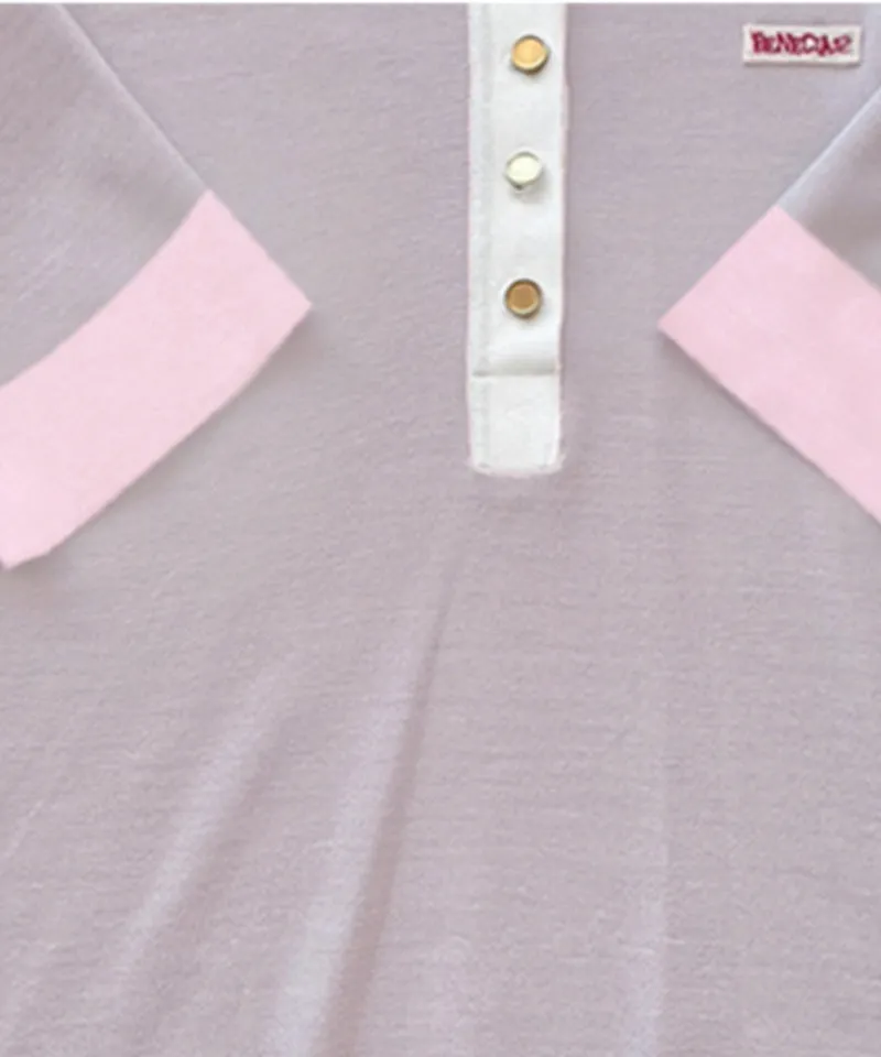 BENECIA 12 Blossom Collar Knit - Gray