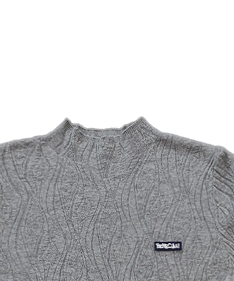 BENECIA 12 Wave Mockneck - Gray
