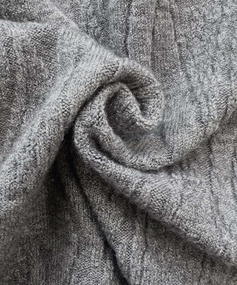 BENECIA 12 Wave Mockneck - Gray