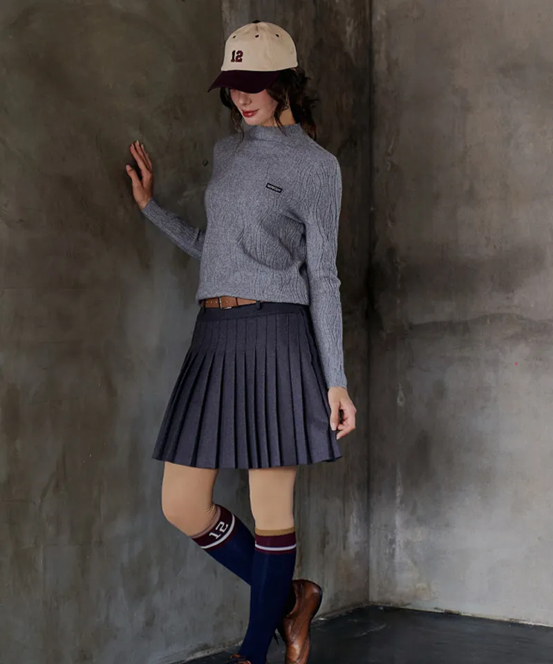BENECIA 12 Wave Mockneck - Gray
