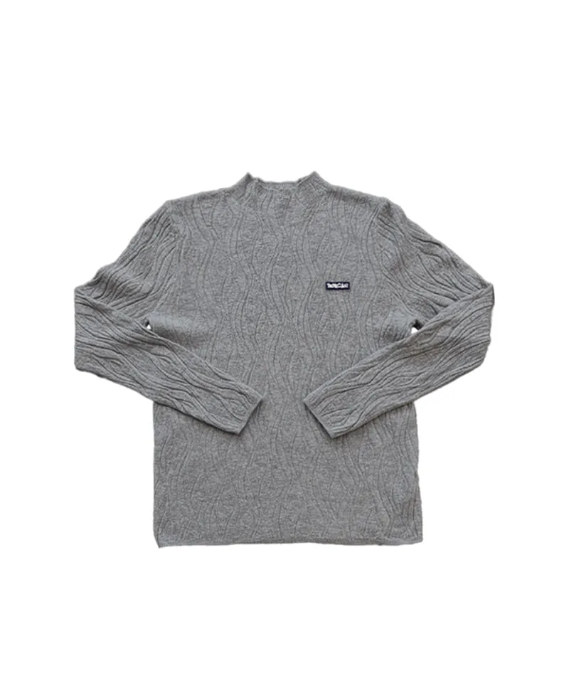 BENECIA 12 Wave Mockneck - Gray