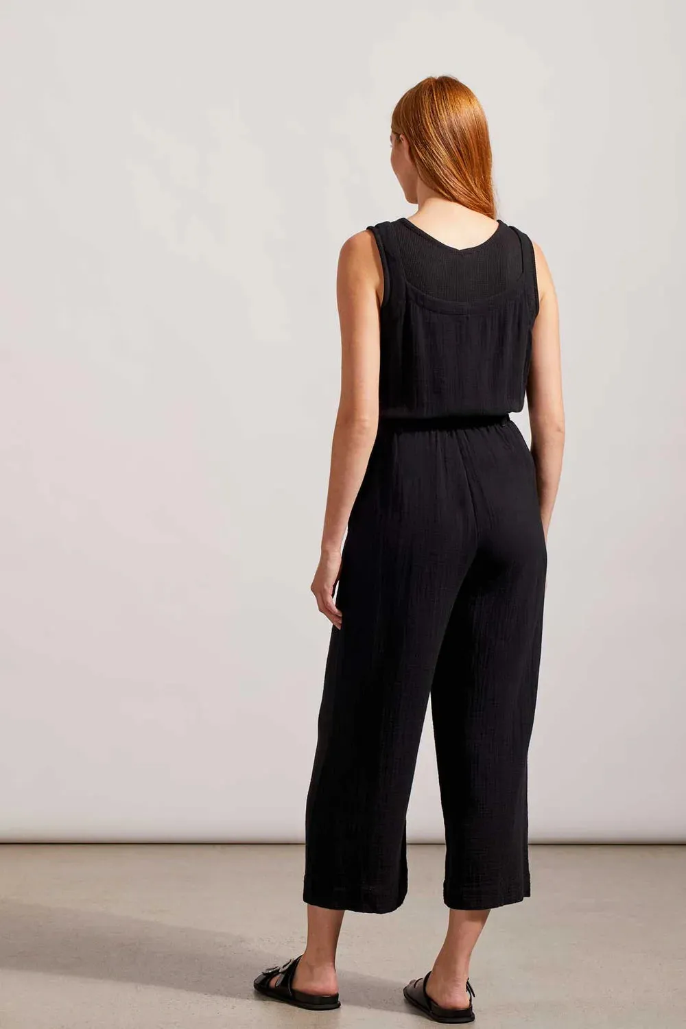 Black Gauze Jumpsuit