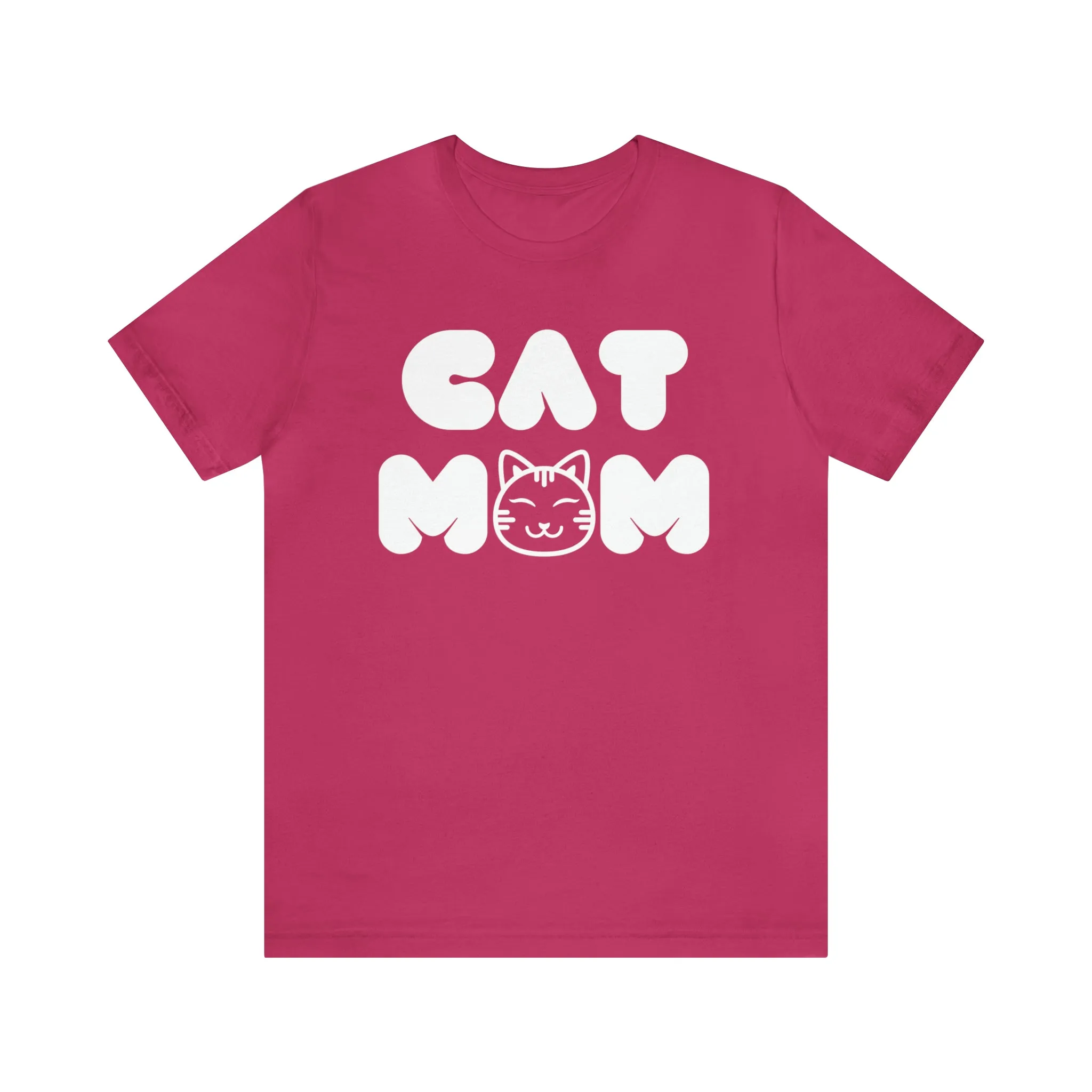 Cat Mom Printed Tee Shirt