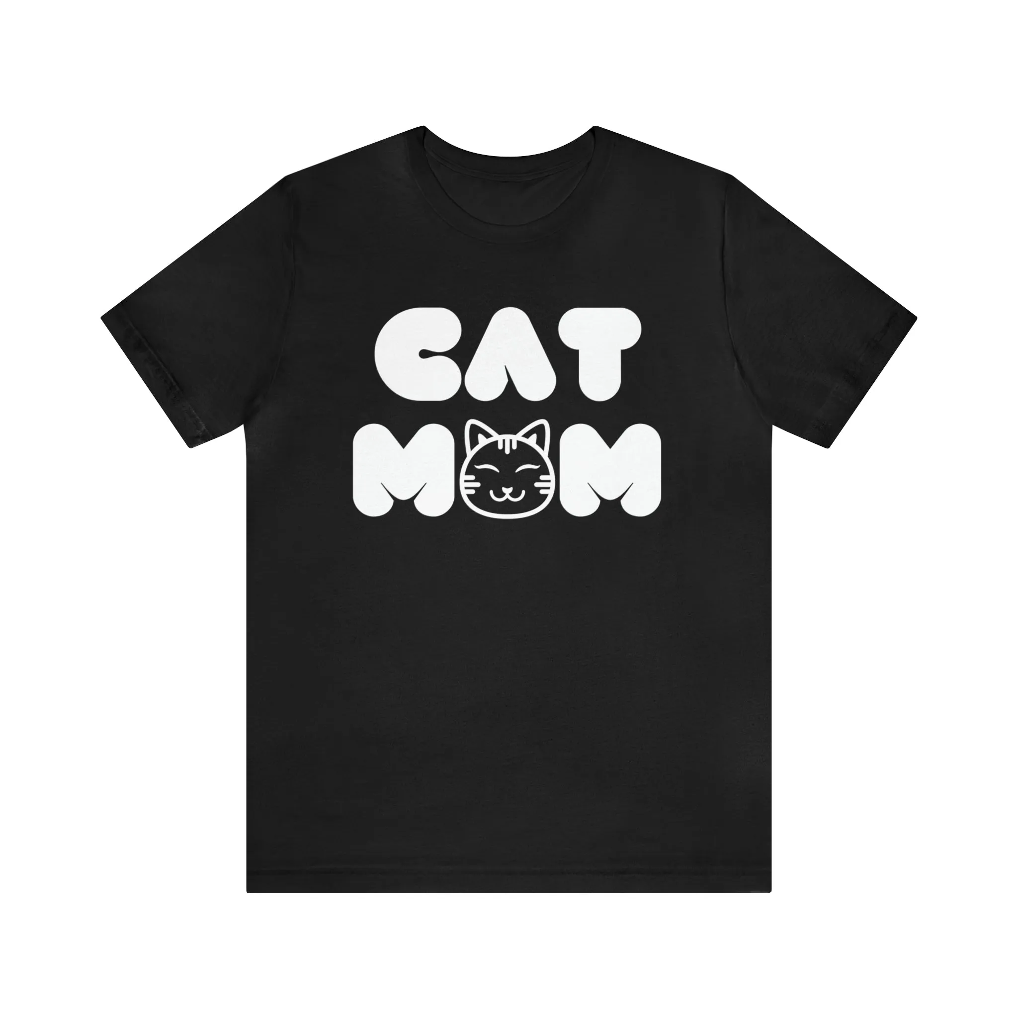 Cat Mom Printed Tee Shirt