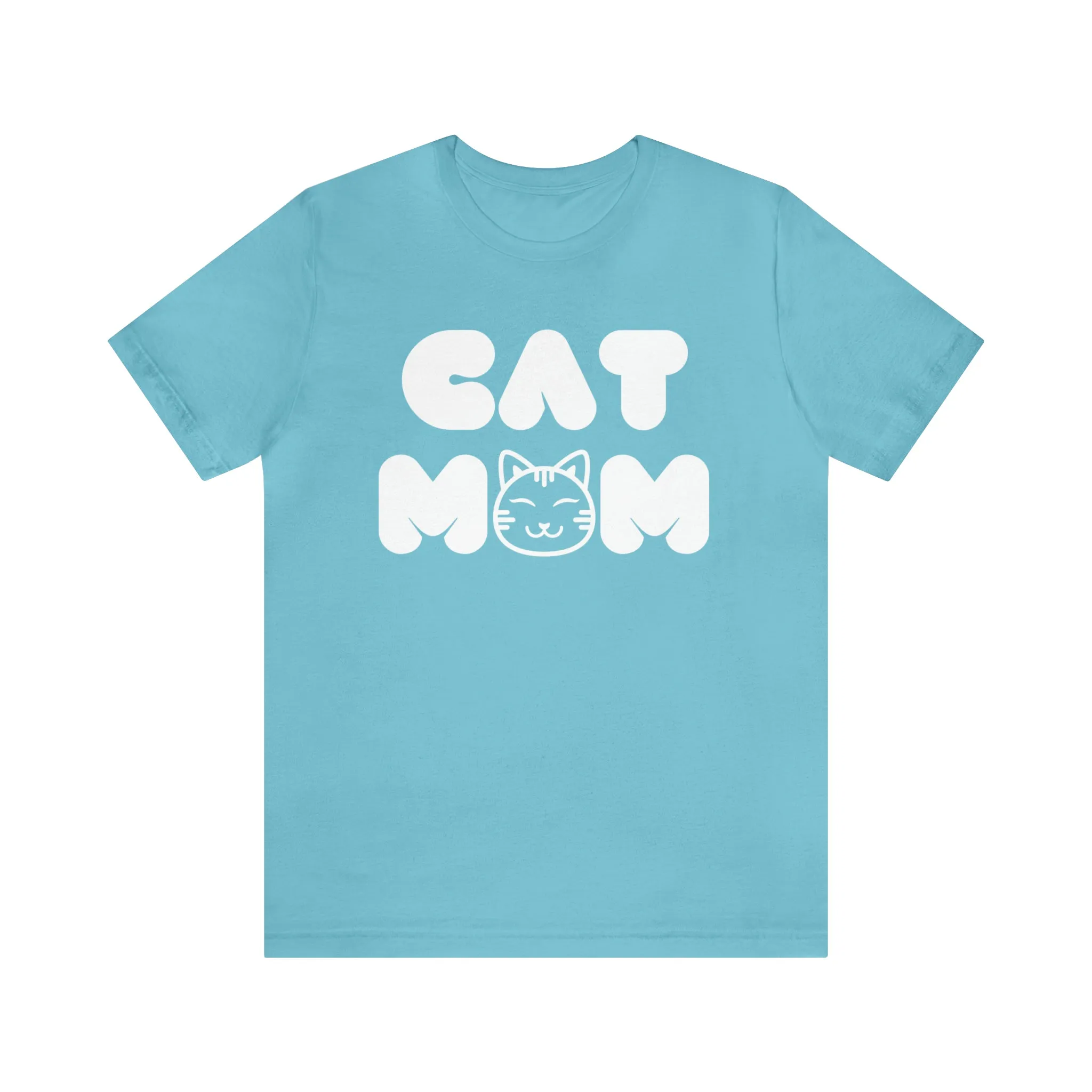 Cat Mom Printed Tee Shirt