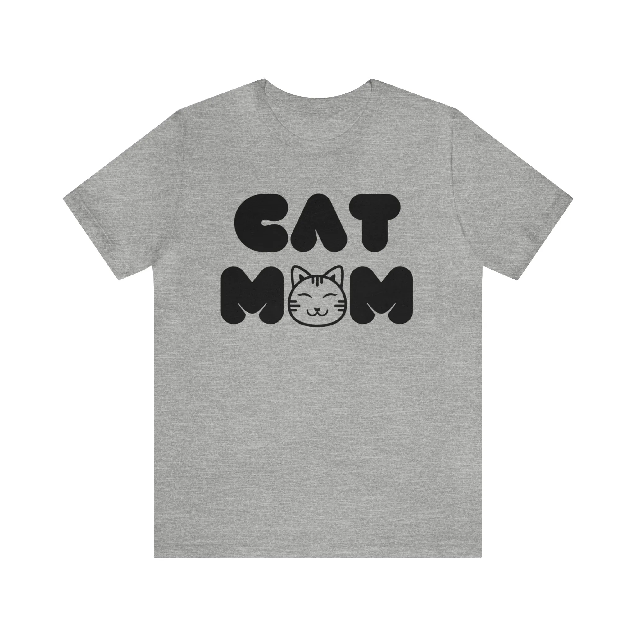 Cat Mom Printed Tee Shirt