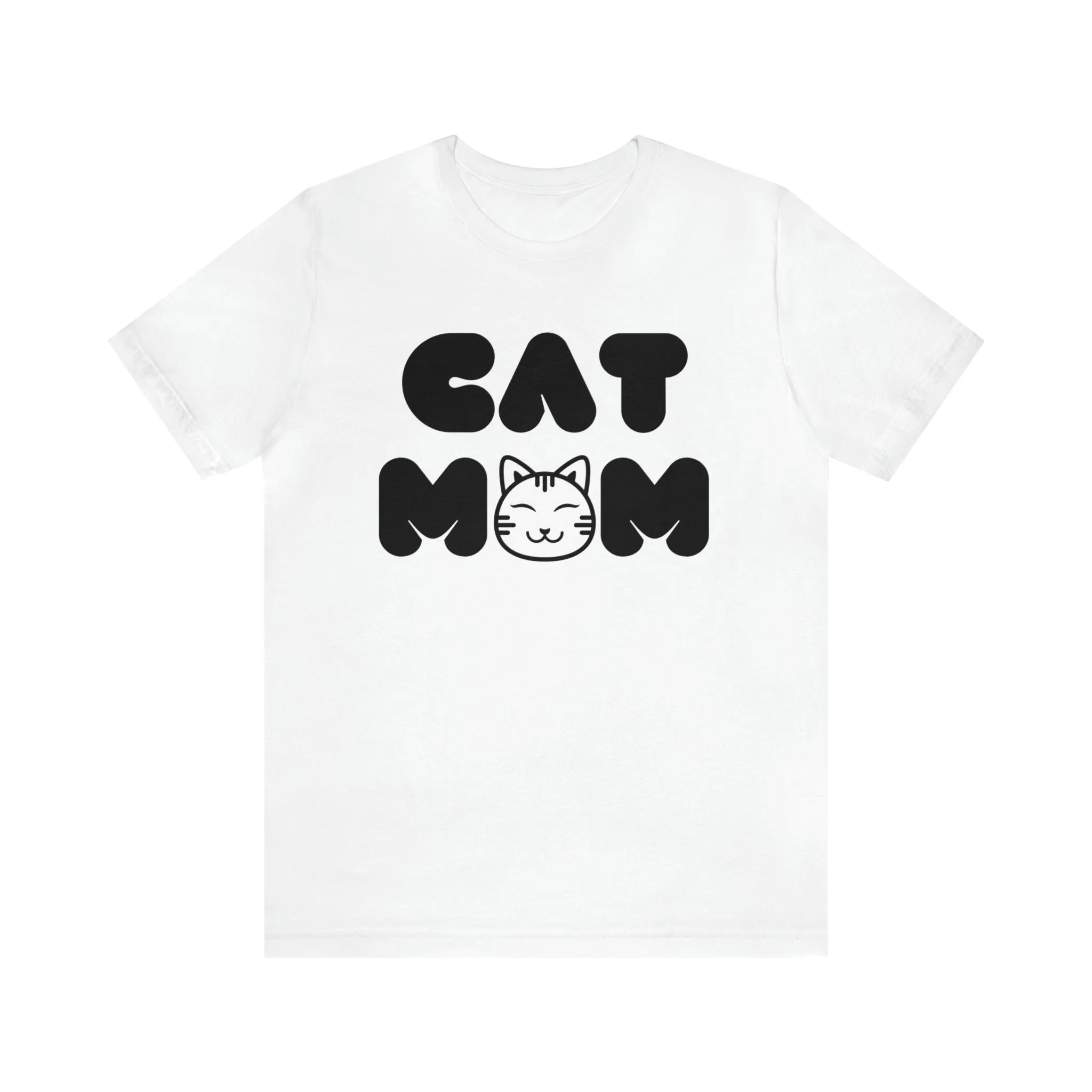 Cat Mom Printed Tee Shirt