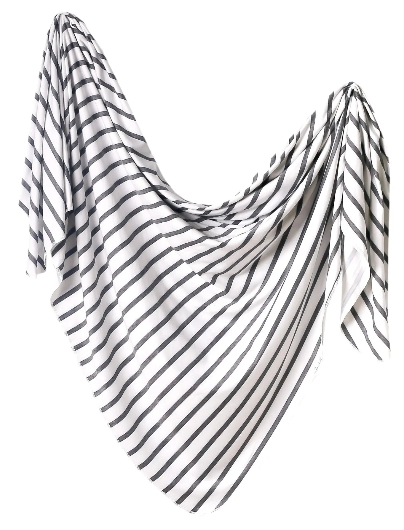 Copper Pearl City Stripe Knit Swaddle Blanket
