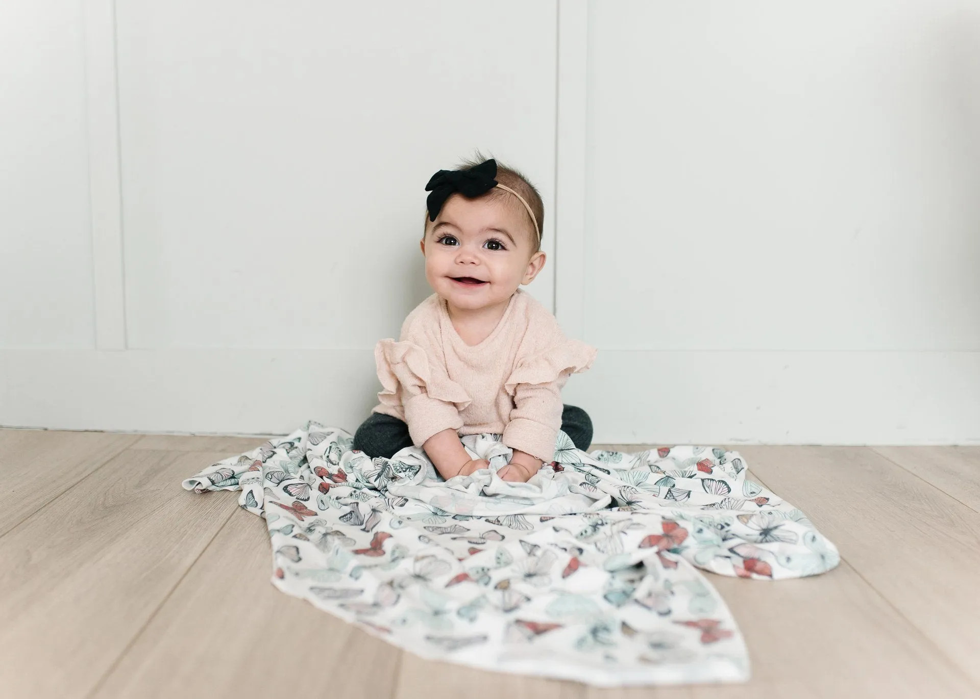 Copper Pearl Dot Knit Swaddle Blanket