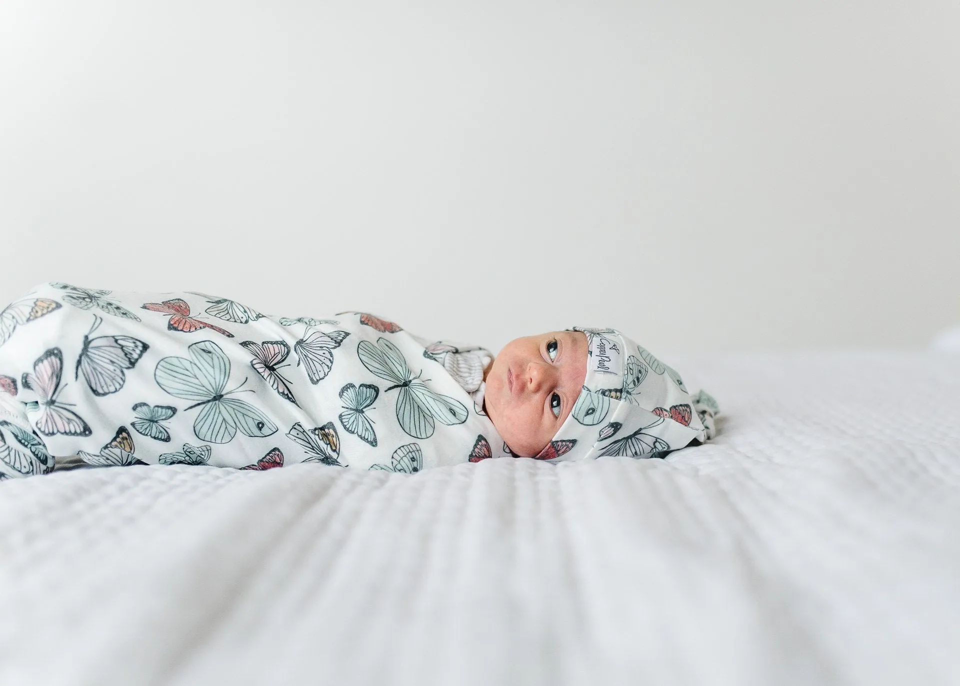 Copper Pearl Dot Knit Swaddle Blanket