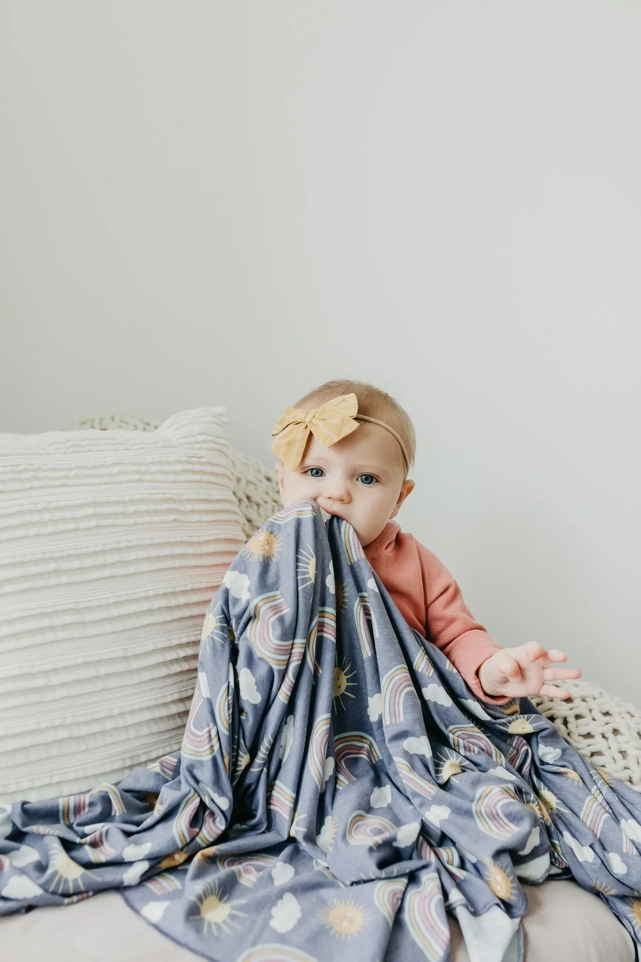 Copper Pearl Hope Knit Swaddle Blanket