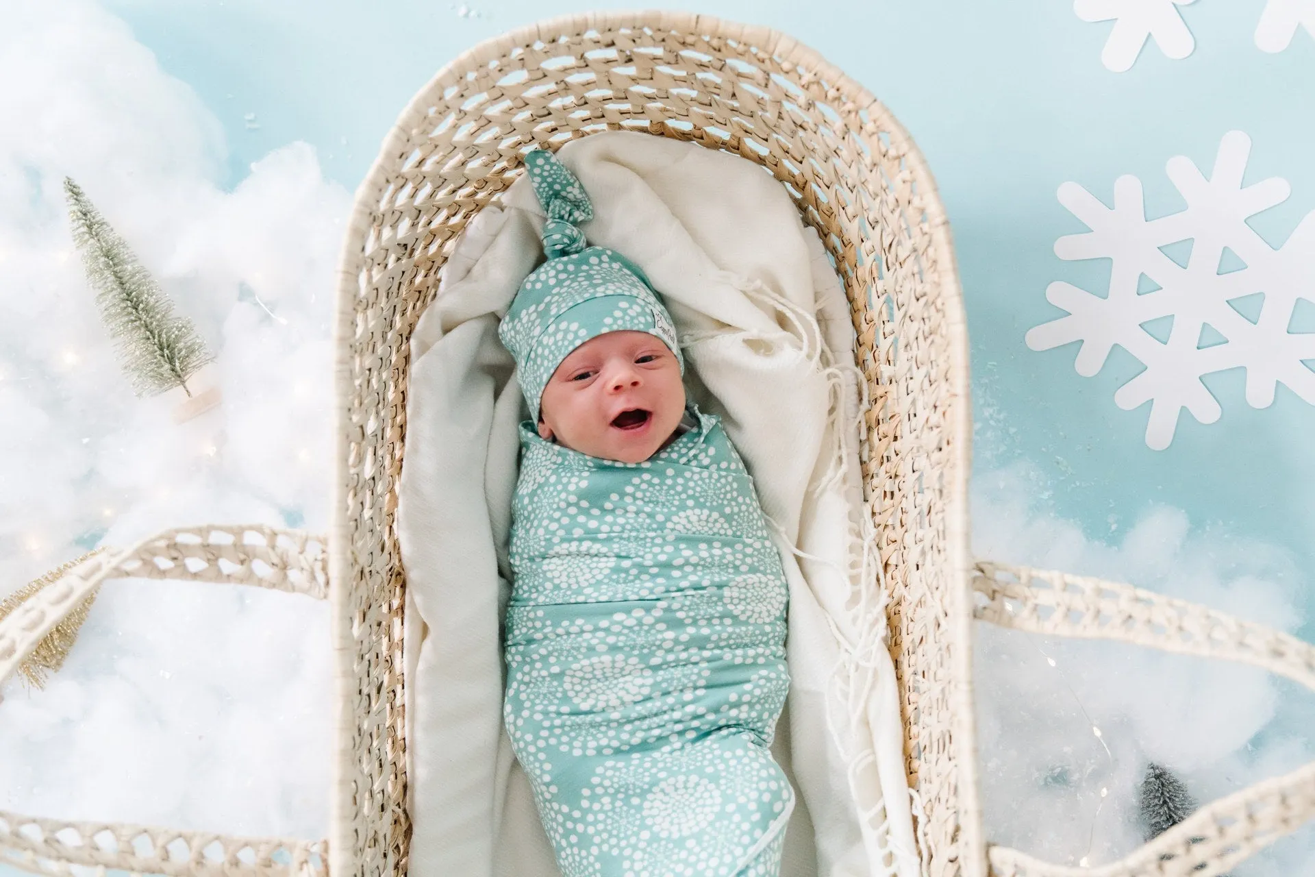 Copper Pearl Jane Knit Swaddle Blanket