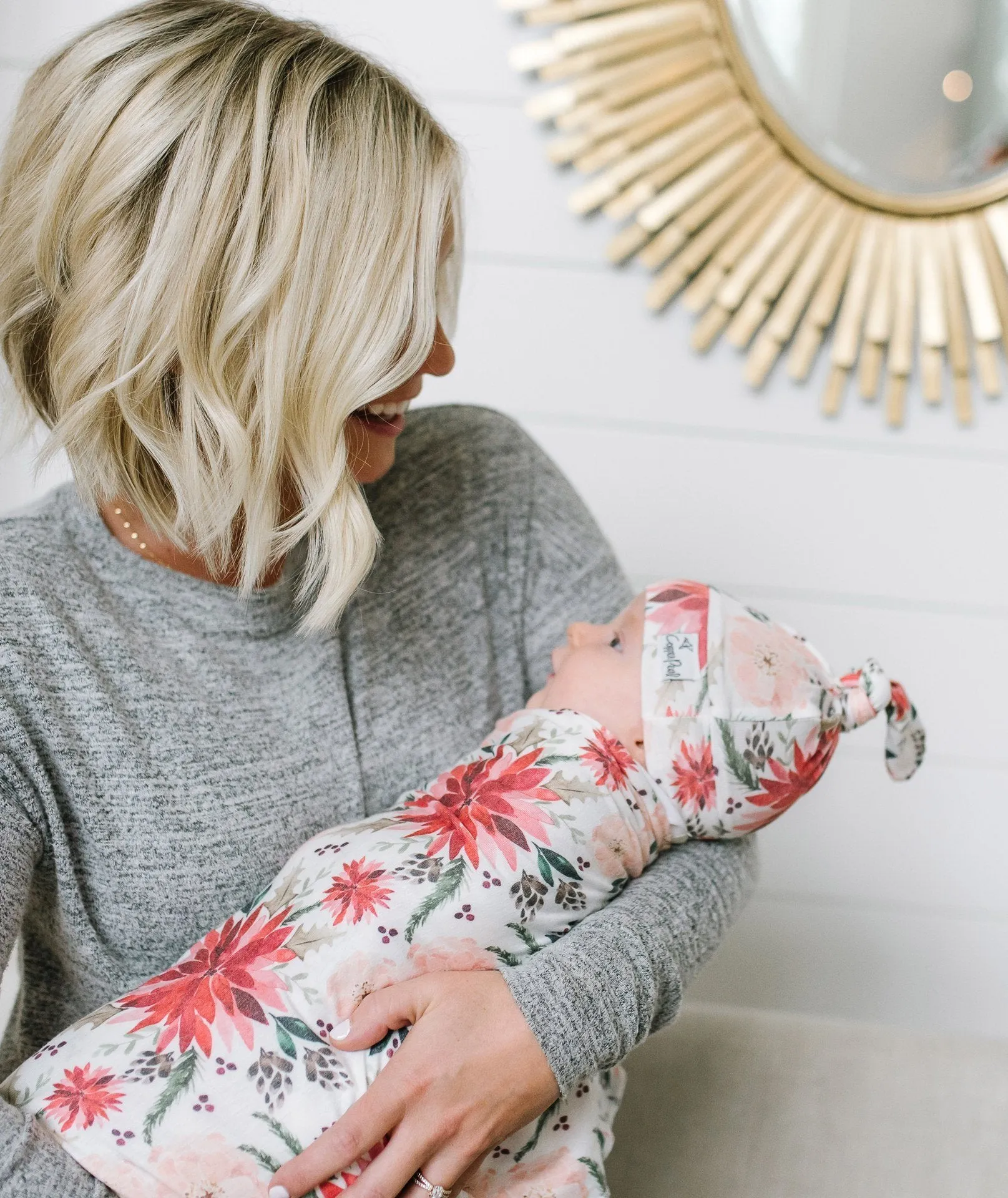 Copper Pearl Joy Knit Swaddle Blanket