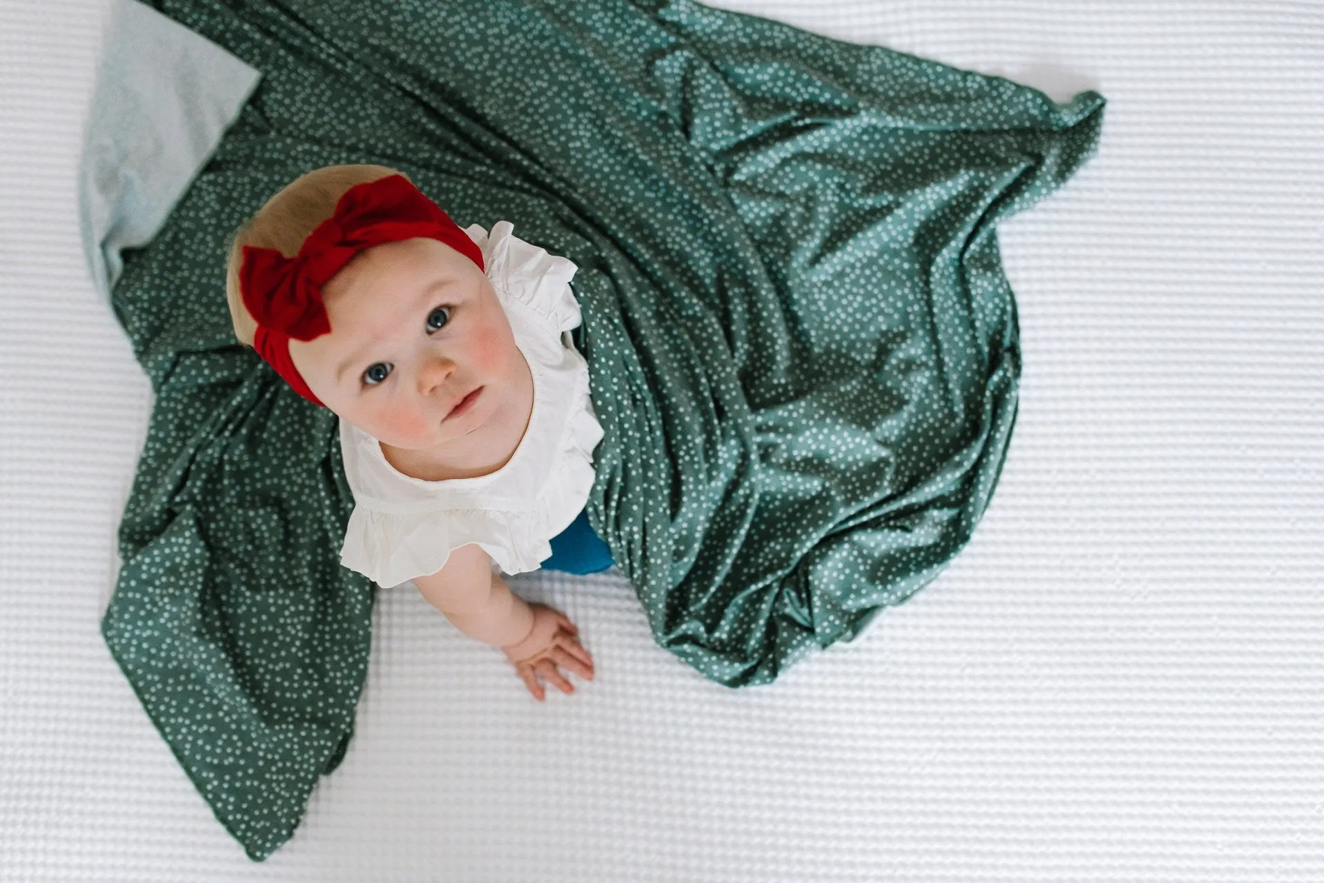Copper Pearl Juniper Knit Swaddle Blanket