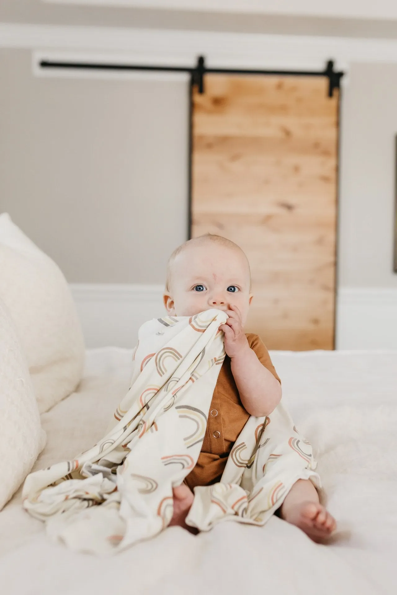 Copper Pearl Kona Knit Swaddle Blanket
