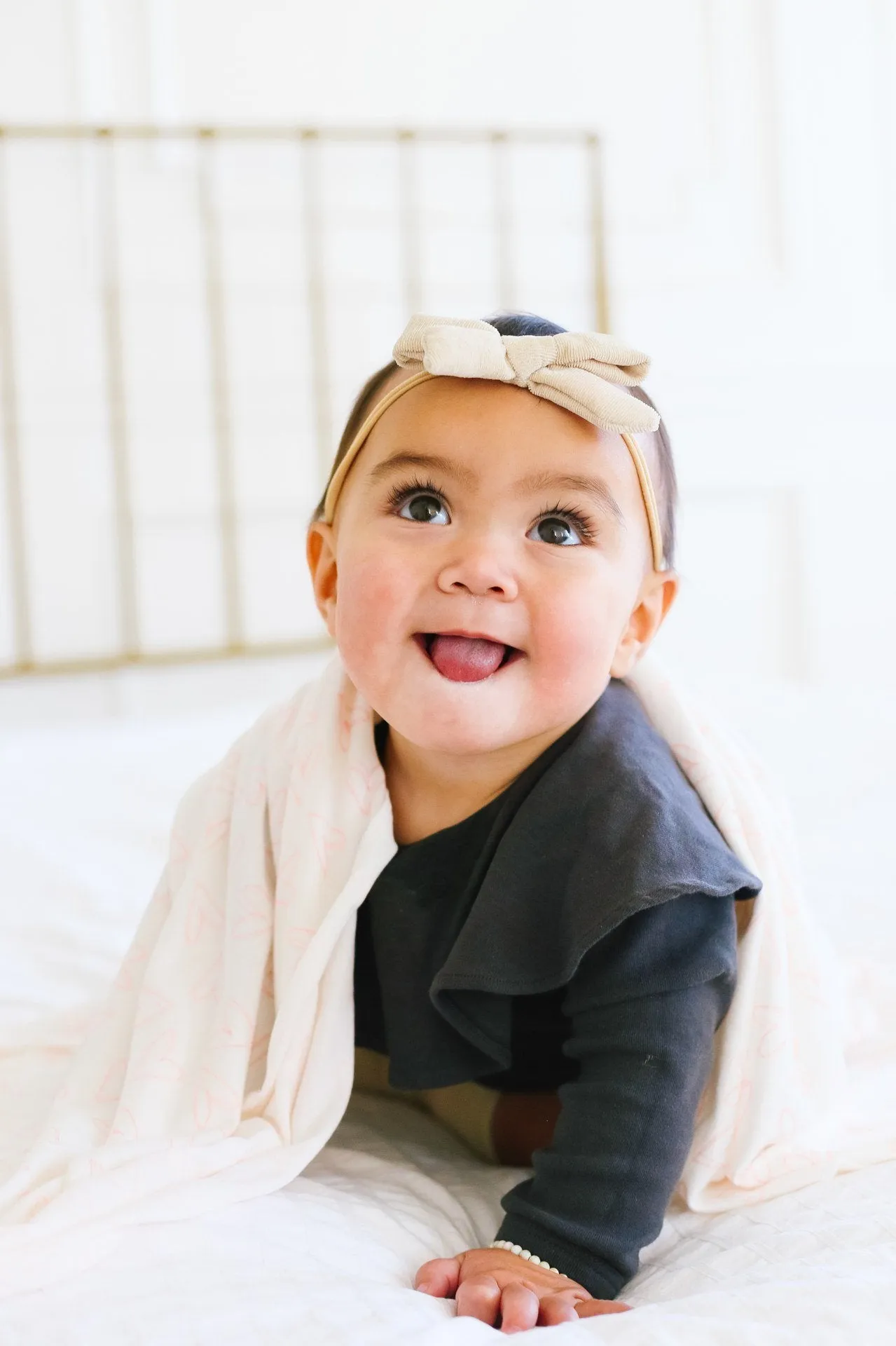 Copper Pearl Lola Knit Swaddle Blanket