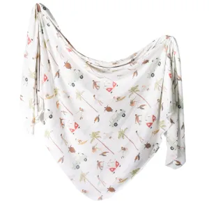 Copper Pearl Maui Knit Swaddle Blanket