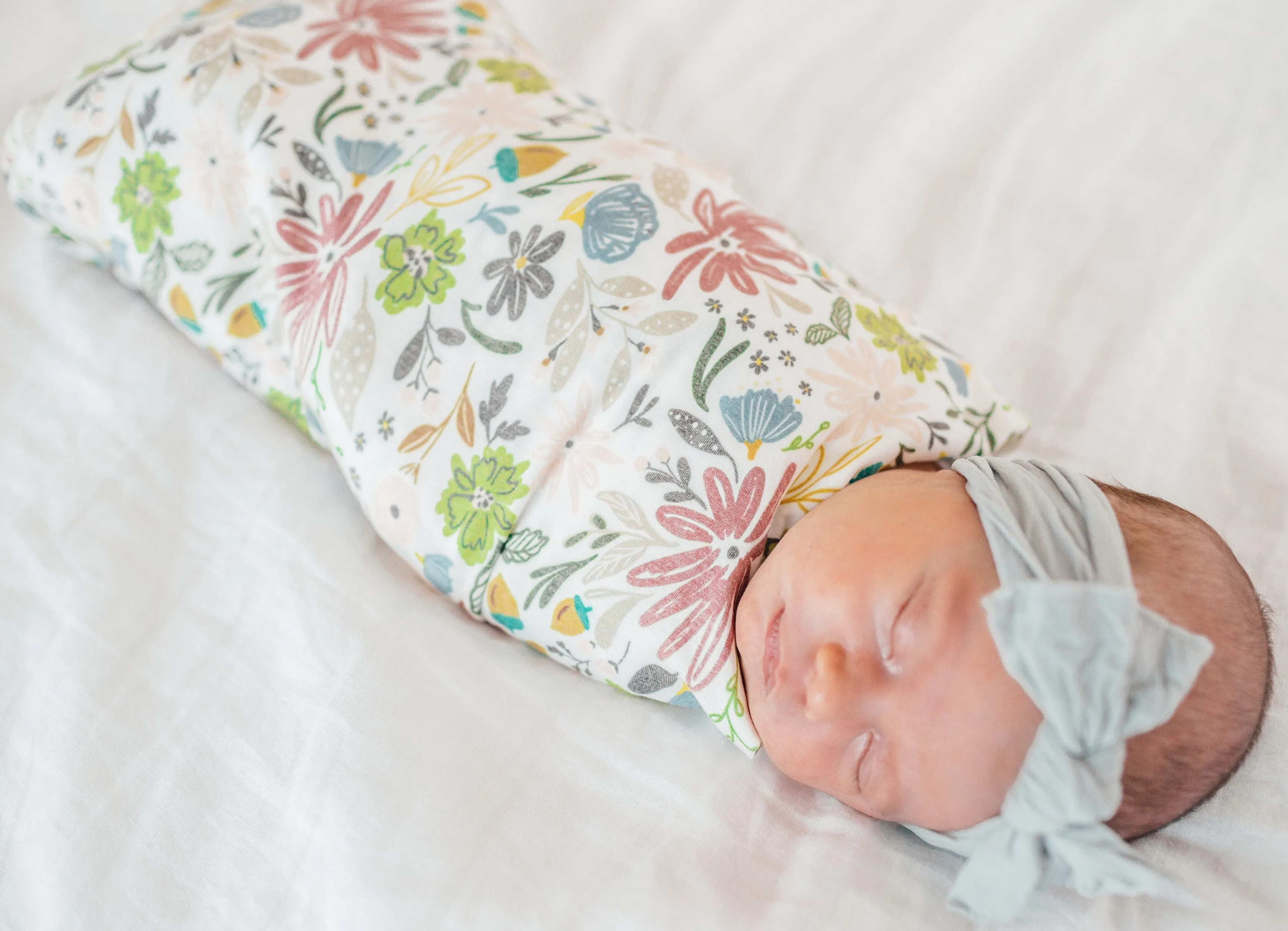Copper Pearl Olive Knit Swaddle Blanket