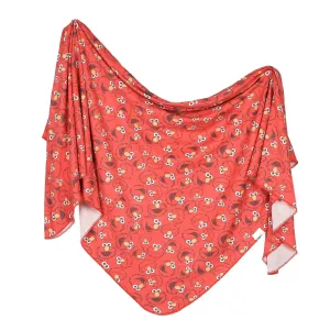Copper Pearl Sesame Street Elmo Knit Swaddle Blanket