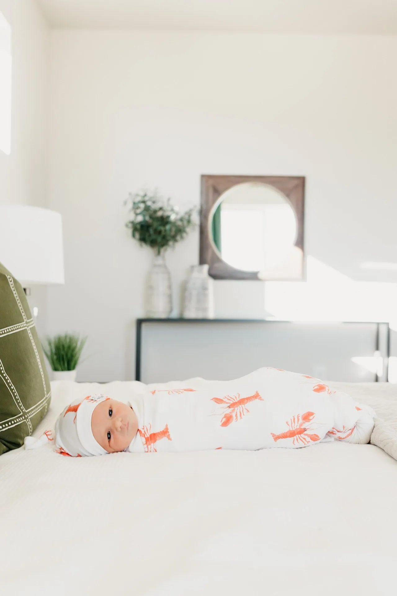 Copper Pearl Skipper Knit Swaddle Blanket