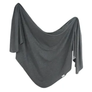 Copper Pearl Slate Knit Swaddle Blanket