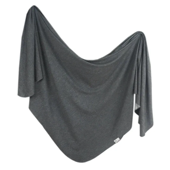 Copper Pearl Slate Knit Swaddle Blanket