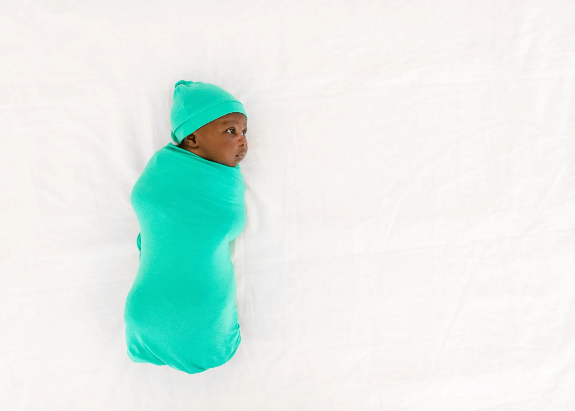 Copper Pearl Sprout Knit Swaddle Blanket