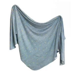 Copper Pearl Starlight Knit Swaddle Blanket