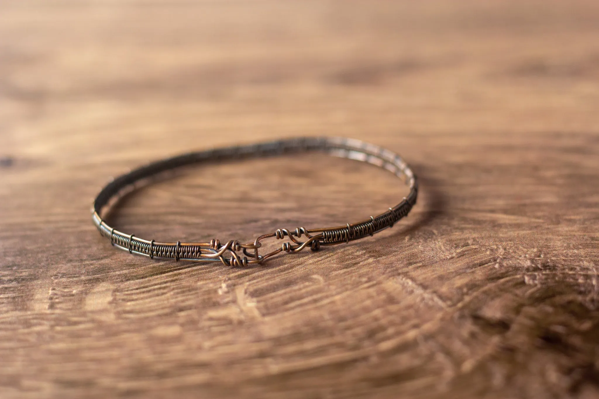 Copper Snake Weave Bracelet