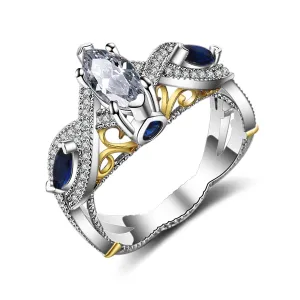 Crystal & Cubic Zirconia Marquise-Cut Promise Ring