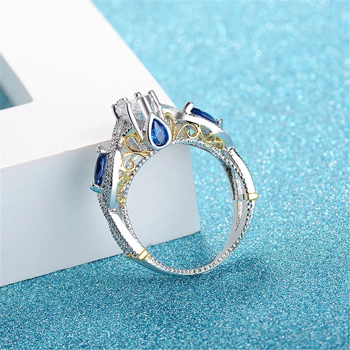 Crystal & Cubic Zirconia Marquise-Cut Promise Ring