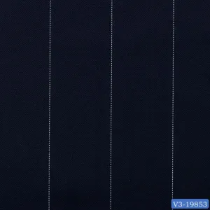 Dark Blue Dotted Wide Stripe Suit