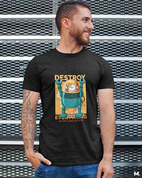 Destroy everything printed t shirts