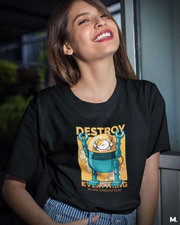 Destroy everything printed t shirts