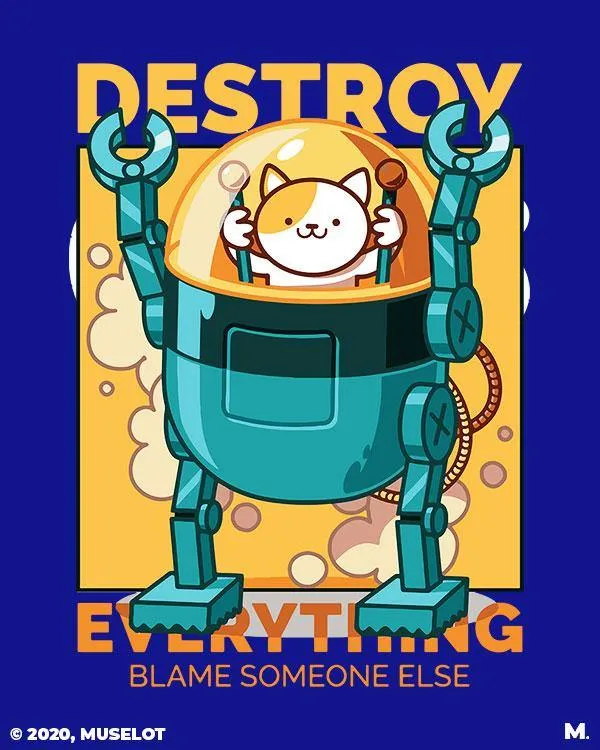 Destroy everything printed t shirts
