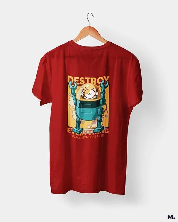 Destroy everything printed t shirts