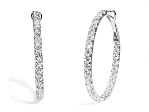 Diamond Hoop Earrings 5.01cts