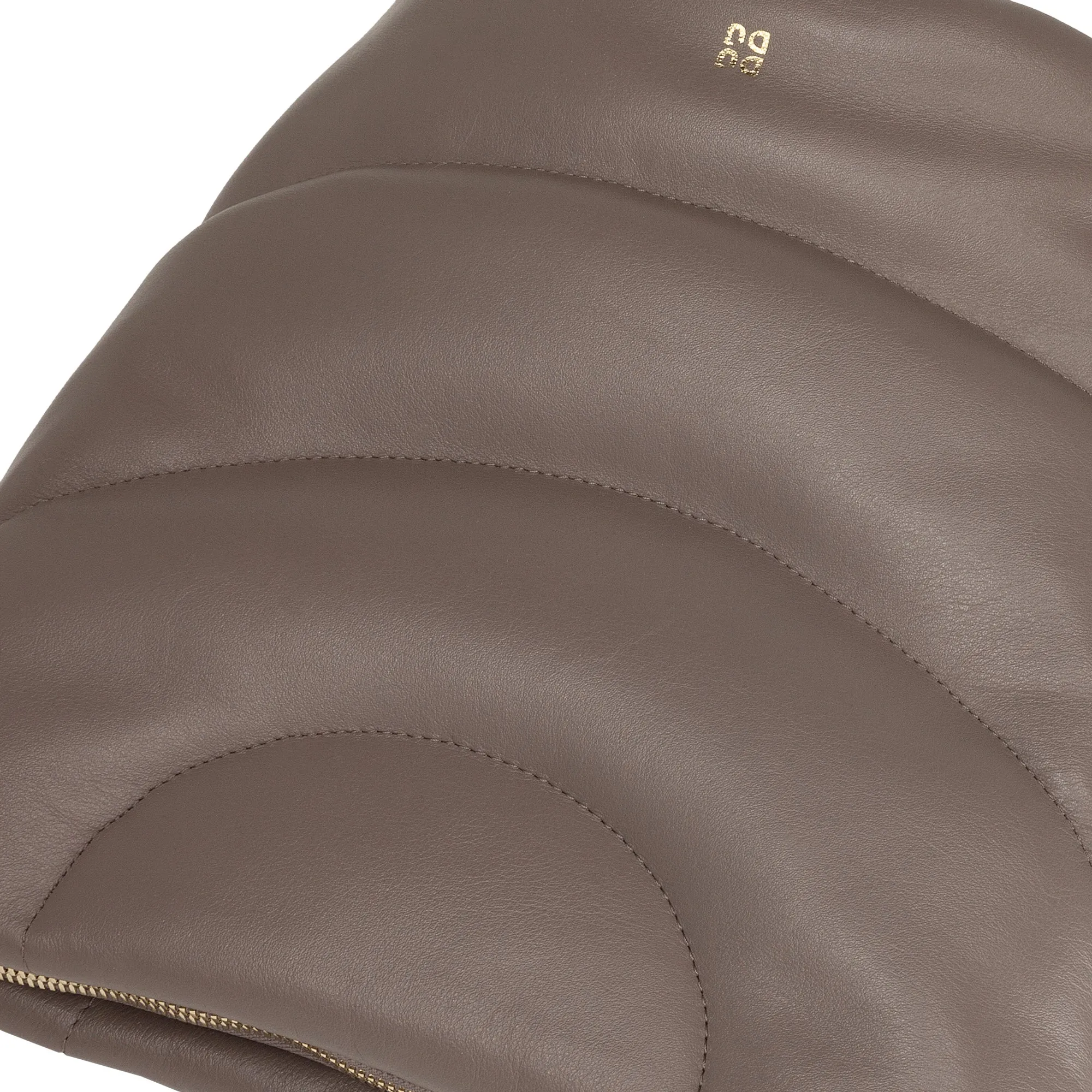 DUDU Women's Shoulder Bag and Padded Padded shoulder strap in Nappa leather, large bag with hinge and double shoulder strap, elegant design