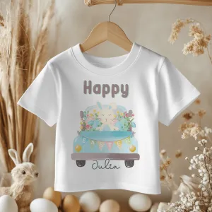 Easter Bunny Truck Personalised Toddler & Kids T Shirt