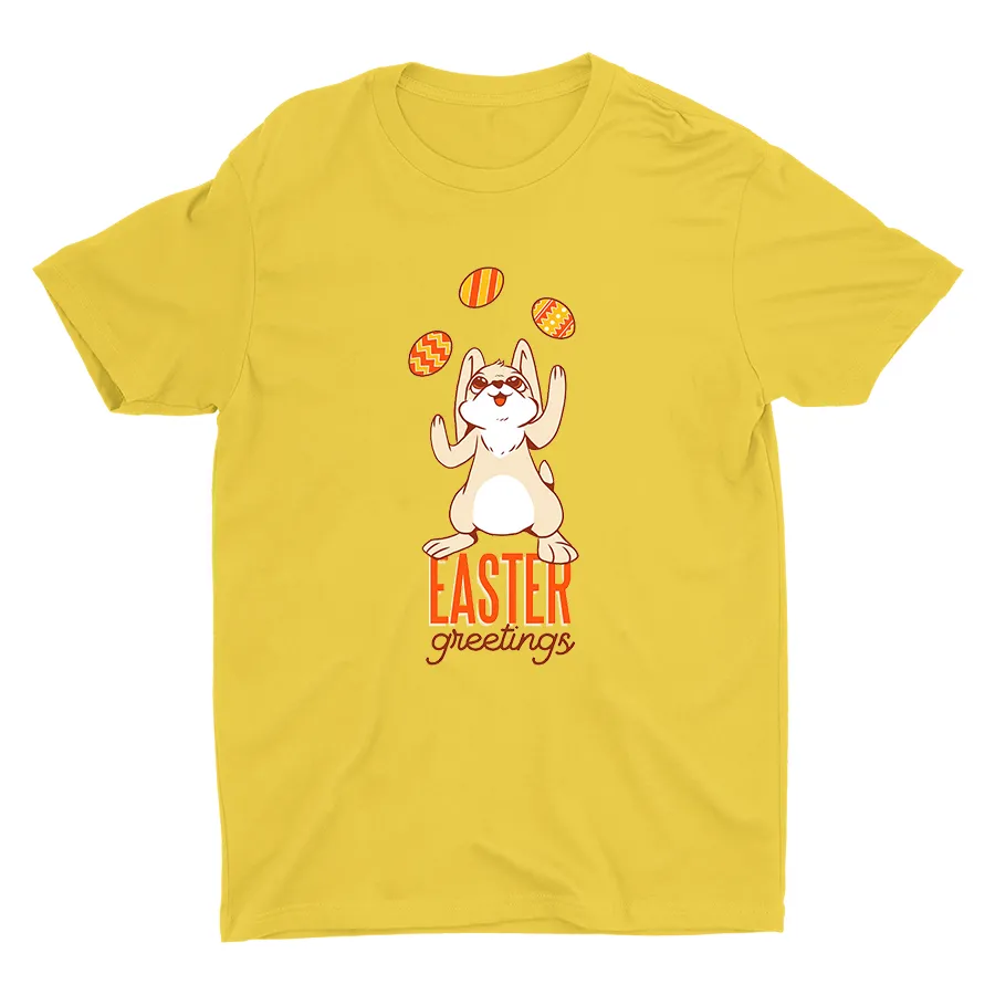 Easter Greetings Printed Cotton Tee